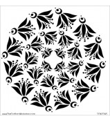 Crafter's Workshop Template Flying Bird Doily 6x6